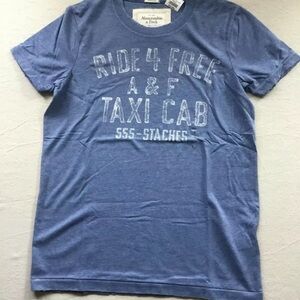 Abercrombie & Fitch Blue Vintage Short Sleeve Tee